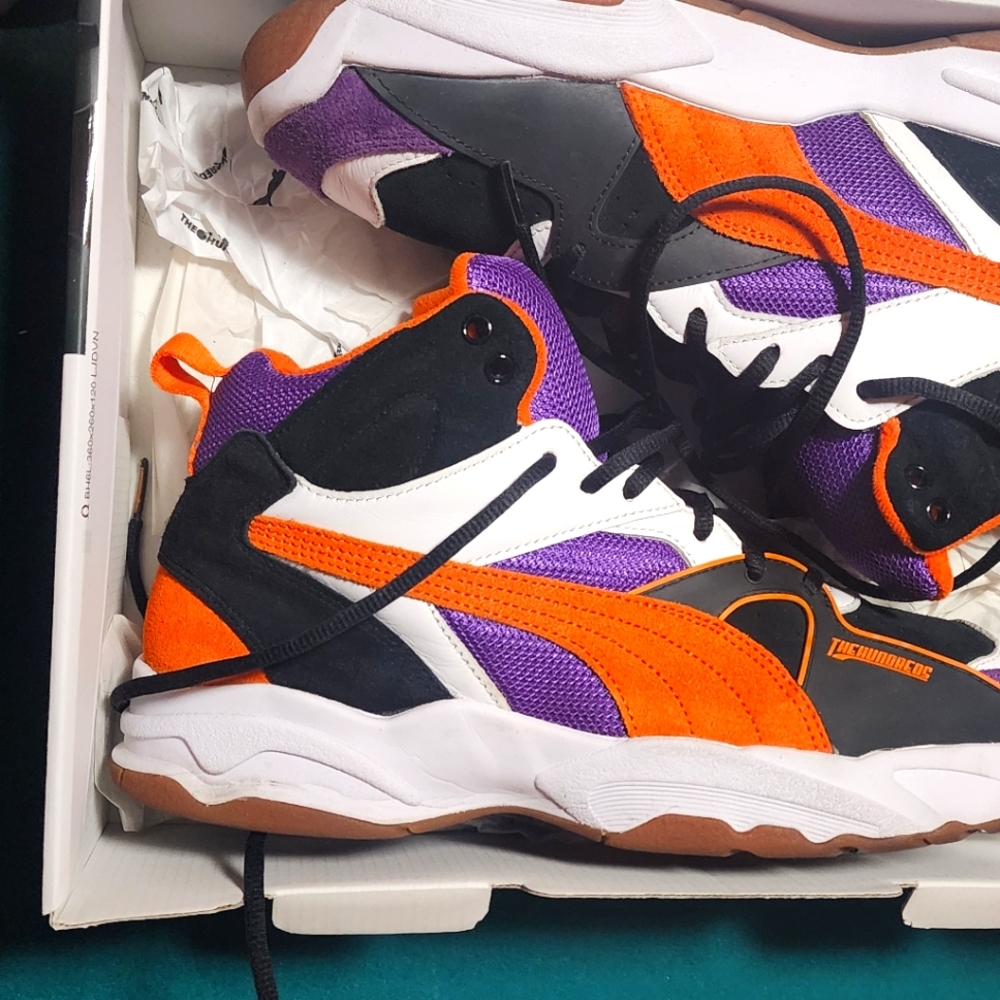 Preowned Mens Puma x The Hundreds Performer Mid sneakers - US mens 10.5